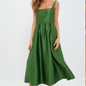 Green Dupioni Esme Dress M